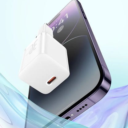 Nettlader med USB-C-kabel Baseus GaN Mini 1C, 30W, 3A, 1 x USB-C, Blå P10110902313-00