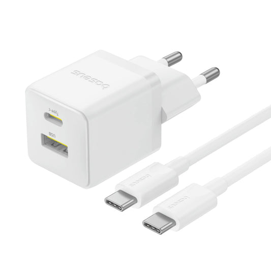 Nettlader med USB-C-kabel Baseus Palm, 30W, 3A, 1 x USB-A - 1 x USB-C, Hvit P1011160A213-01