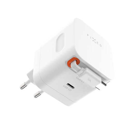 Nettlader med USB-C-kabel Fixed, 65W, 3.25A, 1 x USB-C, Svart