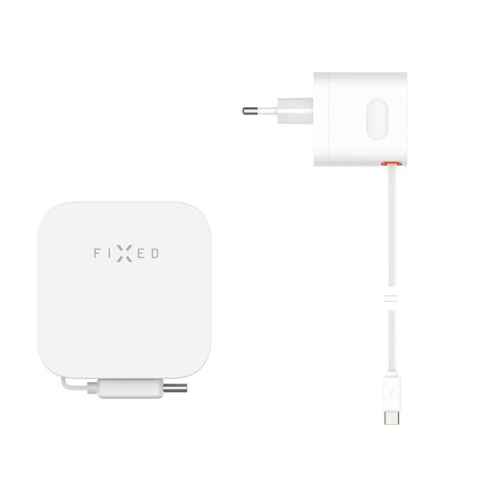 Nettlader med USB-C-kabel Fixed, 65W, 3.25A, 1 x USB-C, Svart