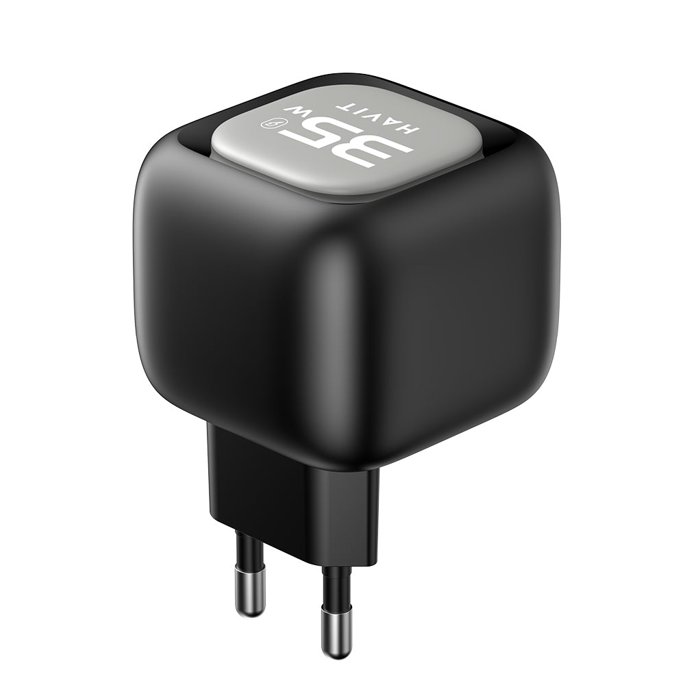 Nettlader med USB-C-kabel HAVIT UC251, 35W, 3A, 1 x USB-A - 1 x USB-C, Svart Grå