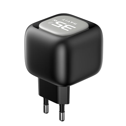 Nettlader med USB-C-kabel HAVIT UC251, 35W, 3A, 1 x USB-A - 1 x USB-C, Svart Grå