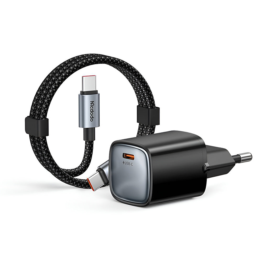 Nettlader med USB-C-kabel Mcdodo Nano CH-4433, 45W, 3A, 1 x USB-C, Svart