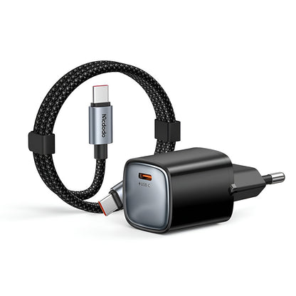 Nettlader med USB-C-kabel Mcdodo Nano CH-4433, 45W, 3A, 1 x USB-C, Svart