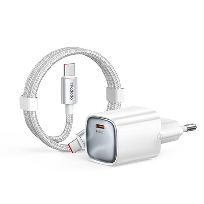 Nettlader med USB-C-kabel Mcdodo Nano CH-8263, 65W, 3,25A, 1 x USB-C, hvit