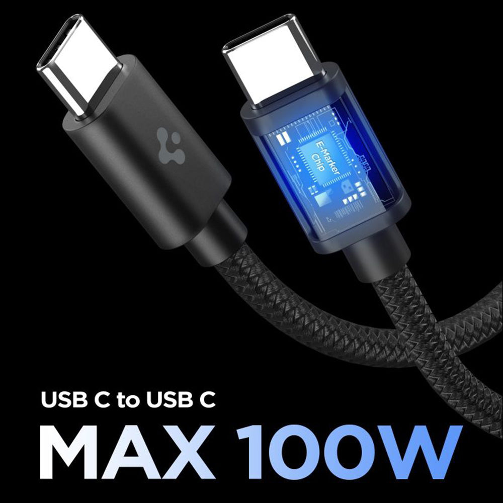 Nettlader med USB-C-kabel Spigen EE451EU Essential, 45W, 3A, 1 x USB-C, Svart ACH09474