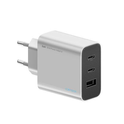 Cuktech nettadapter, 65W, 3,25A, 1 x USB-A - 2 x USB-C, hvit CUK0A15CEUSL