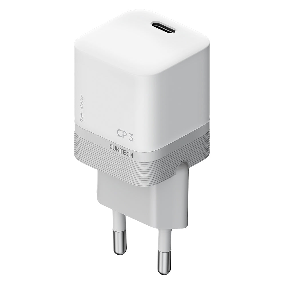 Cuktech Nettadapter, 40W, 3A, 1 x USB-C, Hvit CKAC301SEUWH