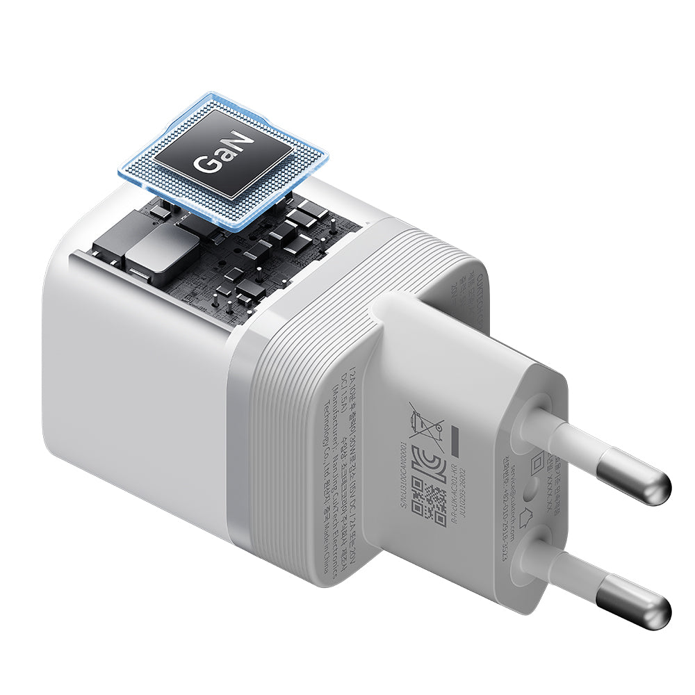 Cuktech Nettadapter, 40W, 3A, 1 x USB-C, Hvit CKAC301SEUWH