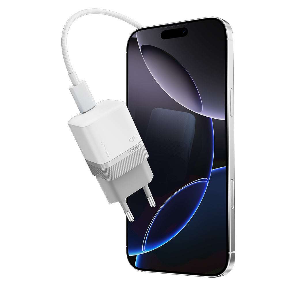 Cuktech Nettadapter, 40W, 3A, 1 x USB-C, Hvit CKAC301SEUWH