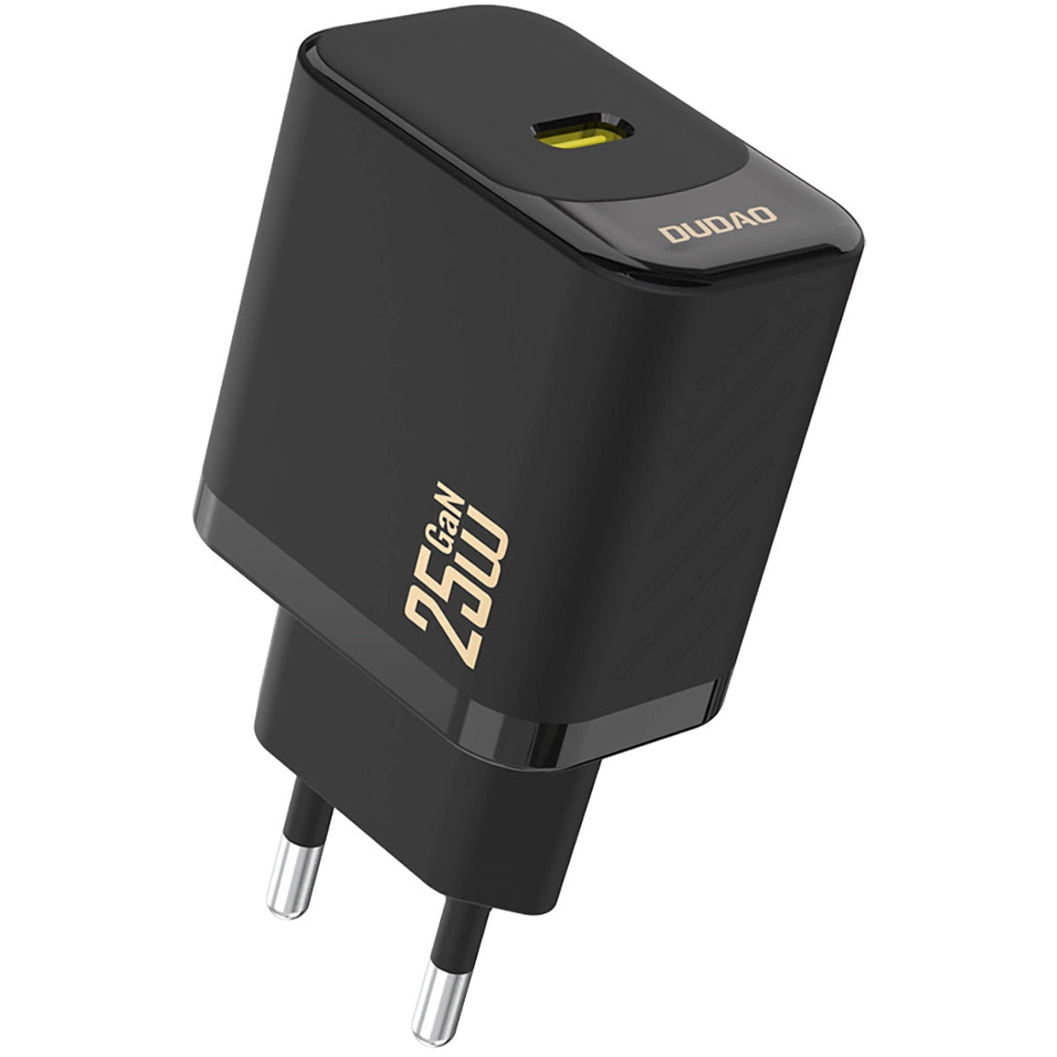 Lader for nettverk Dudao A27, 25W, 3A, 1 x USB-C, Svart