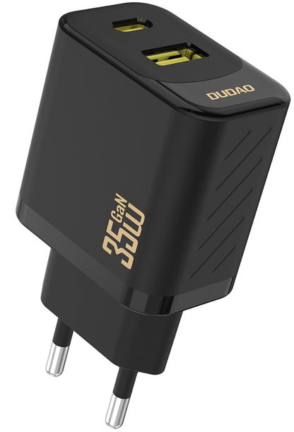 Dudao A27 Max Nettlader, 35W, 1 x USB-A - 1 x USB-C, Svart