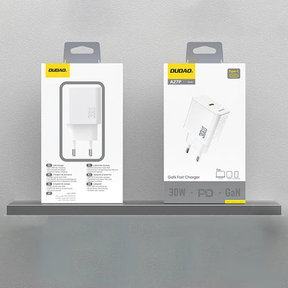 Dudao A27P Nettlader, 30W, 3A, 1 x USB-C, Hvit