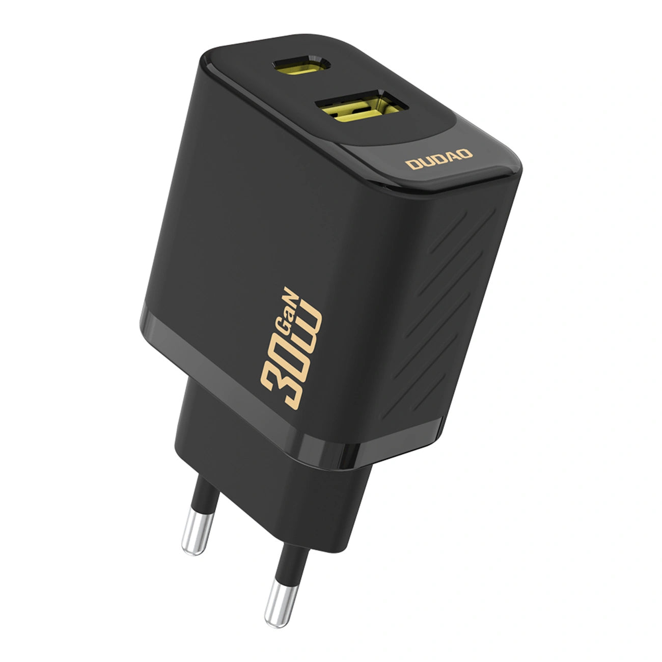Nettlader Dudao A27TEU, 30W, 3A, 1 x USB-A - 1 x USB-C, Svart