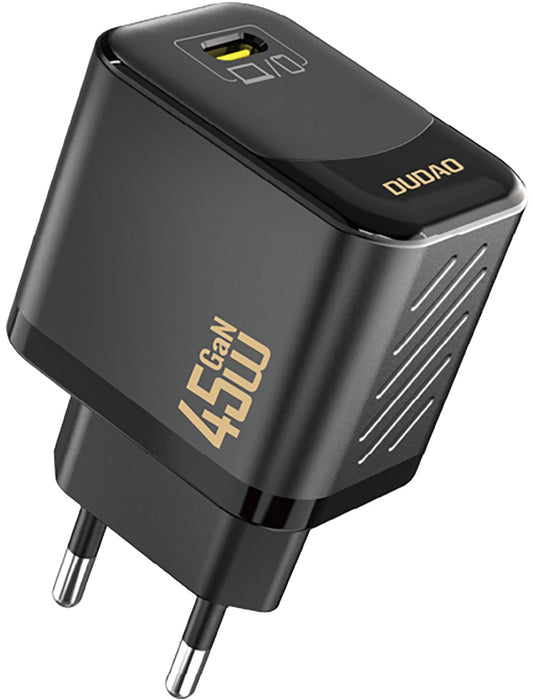 Nettlader Dudao A28, 45W, 3A, 1 x USB-C, Svart