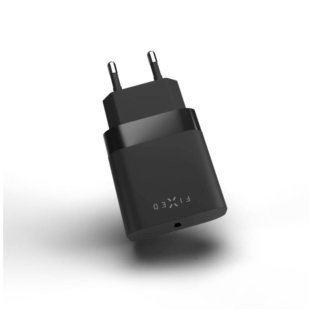 Nettlader Fixed, 20W, 3A, 1 x USB-C, Svart