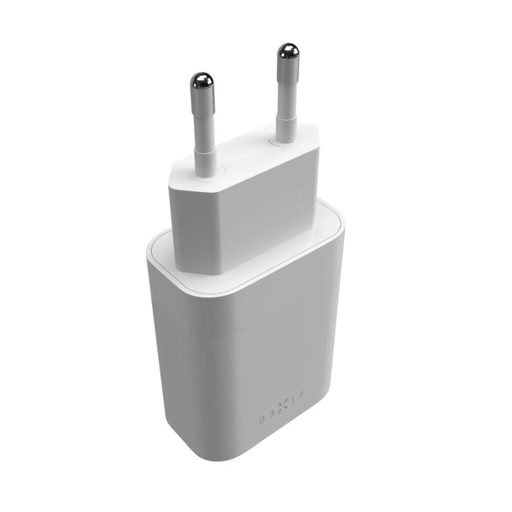 Nettlader Fixed, 35W, 3A, 2 x USB-C, Hvit