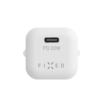 Nettlader Fixed Mini, 20W, 3A, 1 x USB-C, Hvit