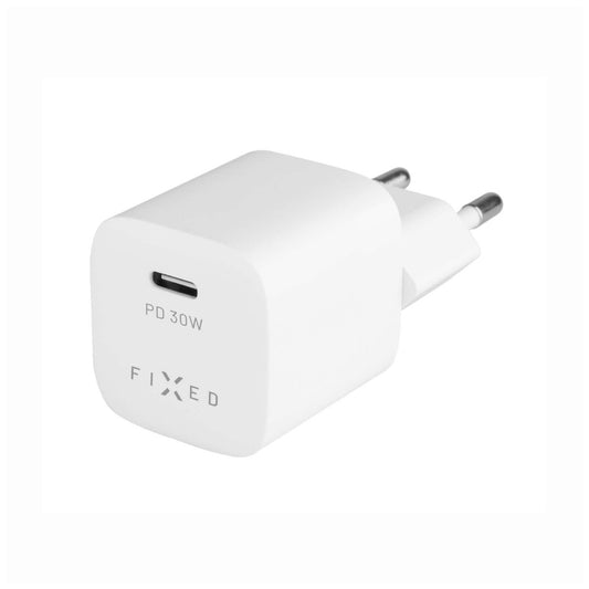Nettlader Fixed Mini, 30W, 3A, 1 x USB-C, Hvit