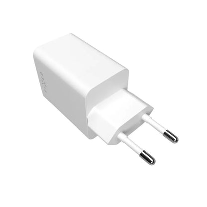 Nettlader Fixed Mini, 45W, 3A, 1 x USB-A - 1 x USB-C, Hvit