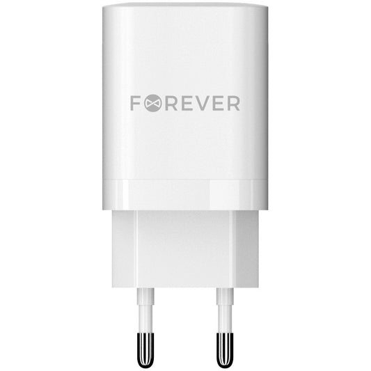 Lader Nettverk Forever TC-05-35CC, 35W, 3A, 2 x USB-C, Hvit