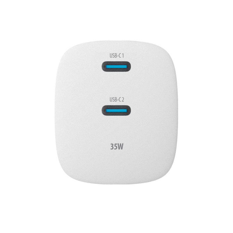 Lader Nettverk Forever TC-05-35CC, 35W, 3A, 2 x USB-C, Hvit