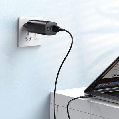 Nettlader HAVIT UC10, 65W, 3A, 1 x USB-A - 2 x USB-C, Svart