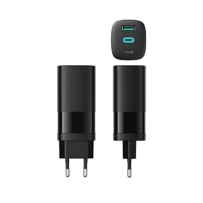 Nettlader HAVIT UC10, 65W, 3A, 1 x USB-A - 2 x USB-C, Svart