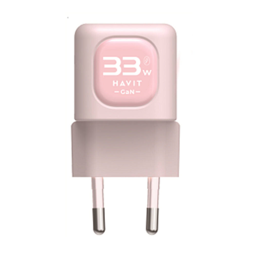 Nettlader HAVIT UC230, 33W, 3A, 1 x USB-A - 1 x USB-C, Rosa