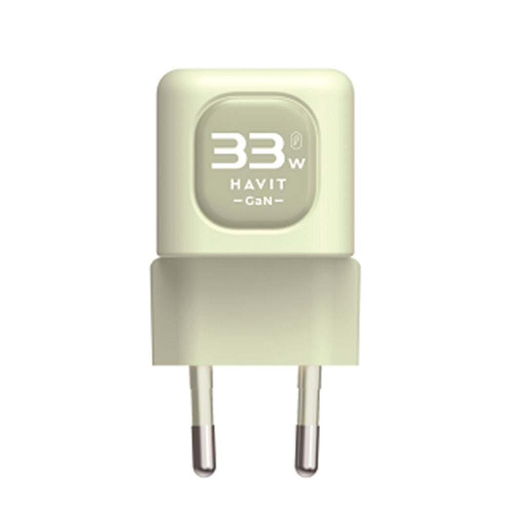 Nettlader HAVIT UC230, 33W, 3A, 1 x USB-A - 1 x USB-C, Grønn