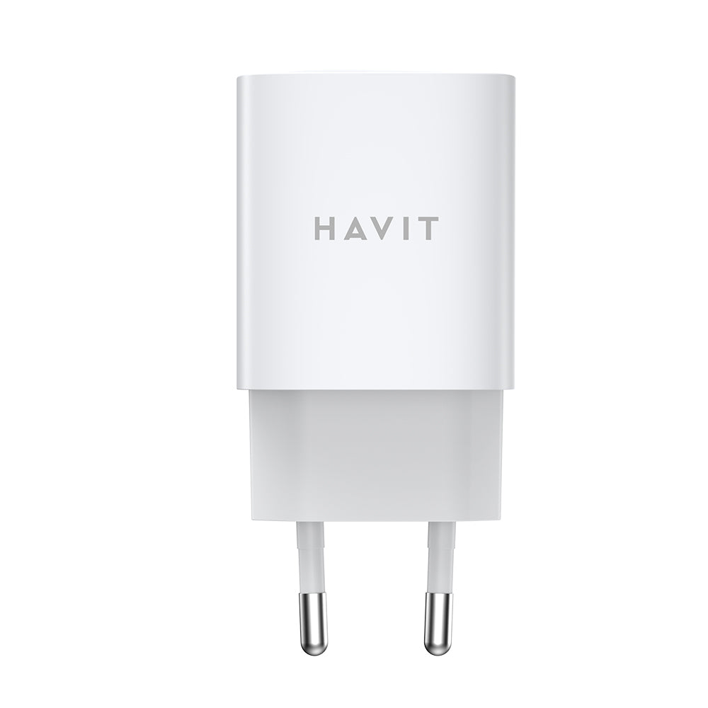 Nettlader HAVIT UC45W, 45W, 3A, 2 x USB-C, Hvit