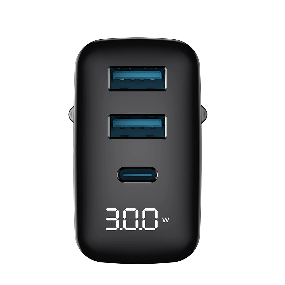 Nettlader HAVIT UCLE001, 30W, 3A, 2 x USB-A - 1 x USB-C, Svart
