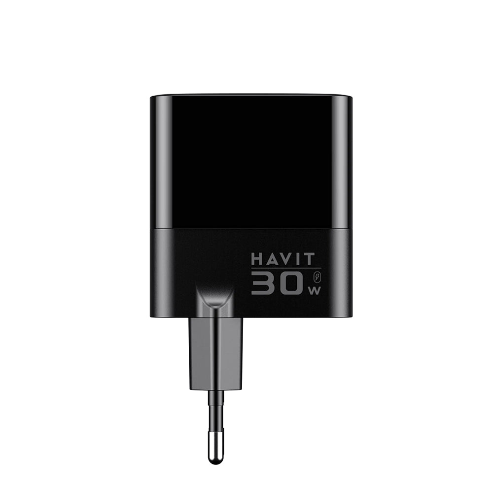 Nettlader HAVIT UCLE001, 30W, 3A, 2 x USB-A - 1 x USB-C, Svart