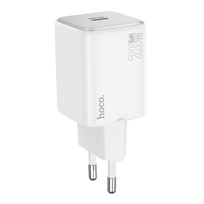 Lader Nettverk HOCO N40, 20W, 3A, 1 x USB-C, Hvit