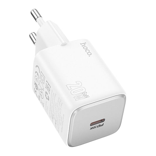 Lader Nettverk HOCO N40, 20W, 3A, 1 x USB-C, Hvit
