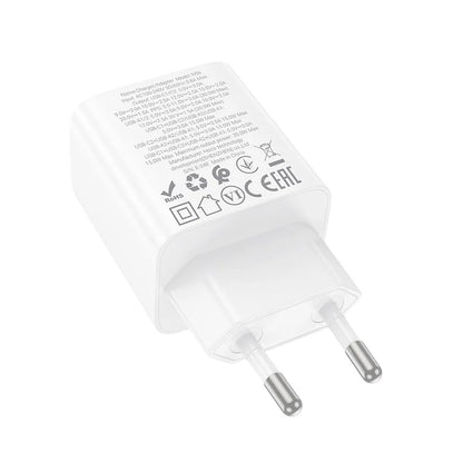 Nettlader HOCO N56, 30W, 3A, 2 x USB-A - 2 x USB-C, Hvit