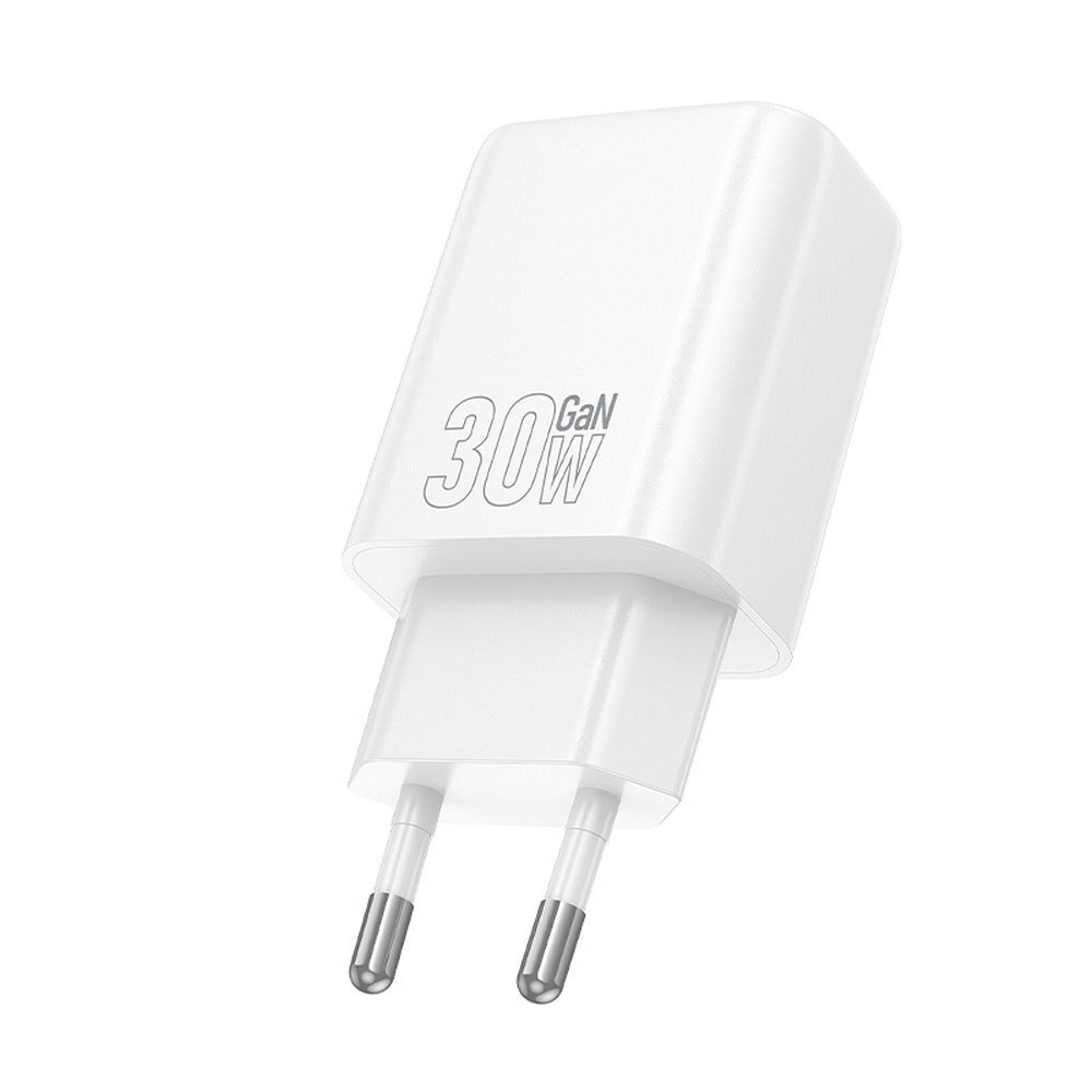 Nettlader HOCO N62, 30W, 3A, 1 x USB-C, Hvit