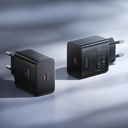 HOCO N77 Nettlader, 45W, 3A, 1 x USB-C, Svart