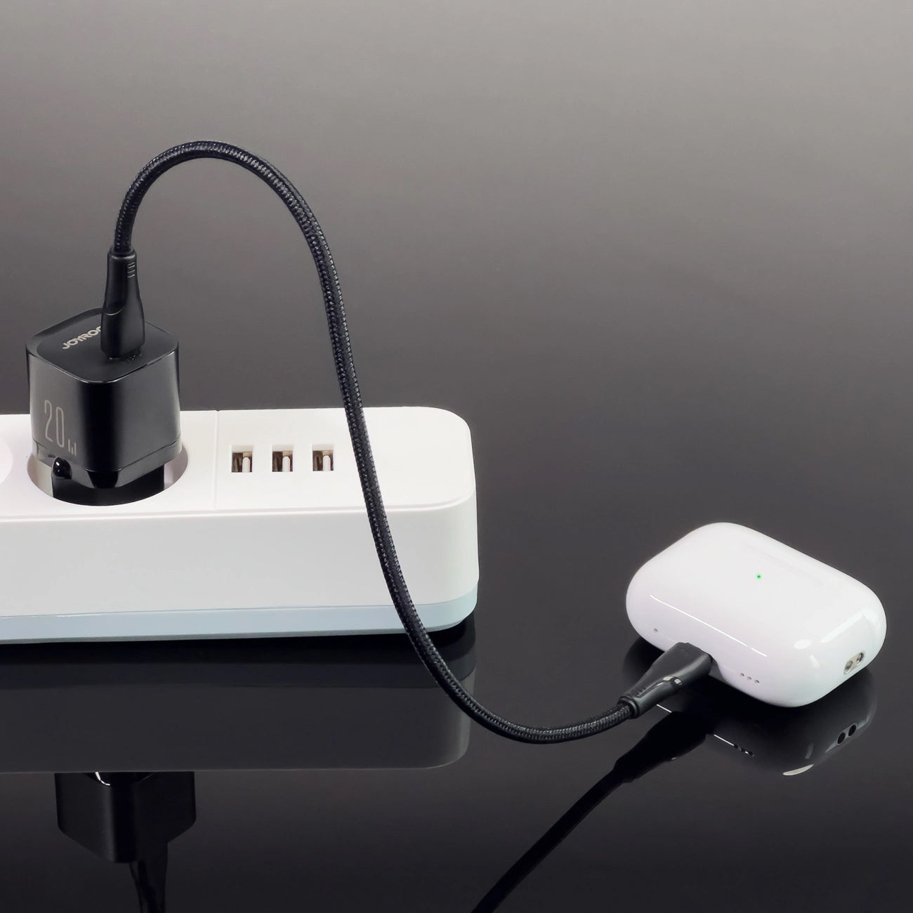 Joyroom JR-TCF02 nettverkslader, 20W, 3A, 1 x USB-C, Svart