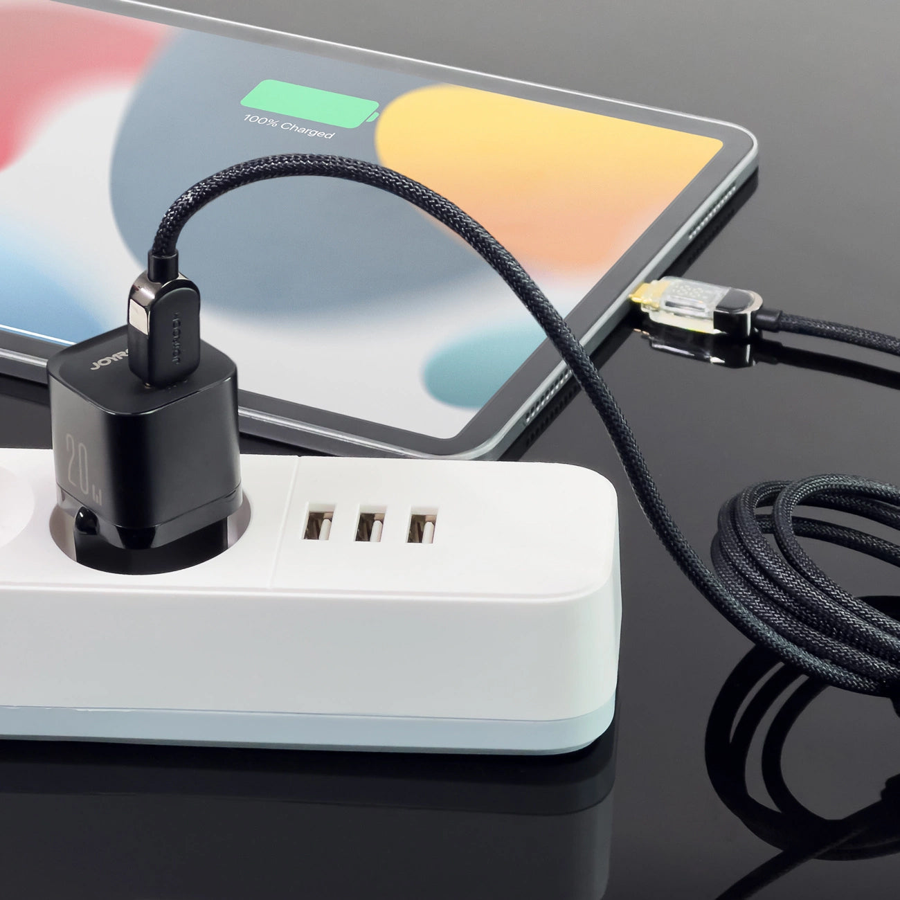 Joyroom JR-TCF02 nettverkslader, 20W, 3A, 1 x USB-C, Svart