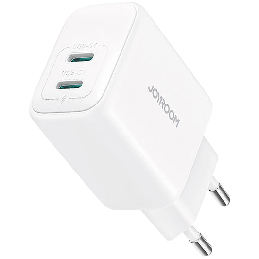 Joyroom JR-TCF12 Nettlader, 20W, 3A, 2 x USB-C, Hvit