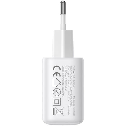 Joyroom JR-TCF12 Nettlader, 20W, 3A, 2 x USB-C, Hvit