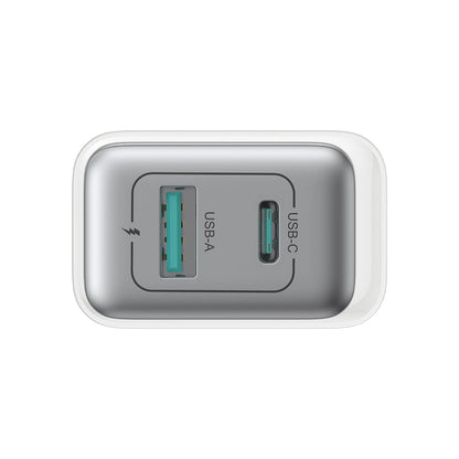 Joyroom JR-TCF15 nettverkslader, 30W, 5A, 1 x USB-A - 1 x USB-C, Hvit
