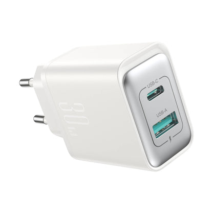 Joyroom JR-TCF15 nettverkslader, 30W, 5A, 1 x USB-A - 1 x USB-C, Hvit