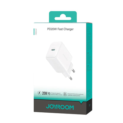 Nettlader Joyroom JR-TCF20, 20W, 3A, 1 x USB-C, Hvit