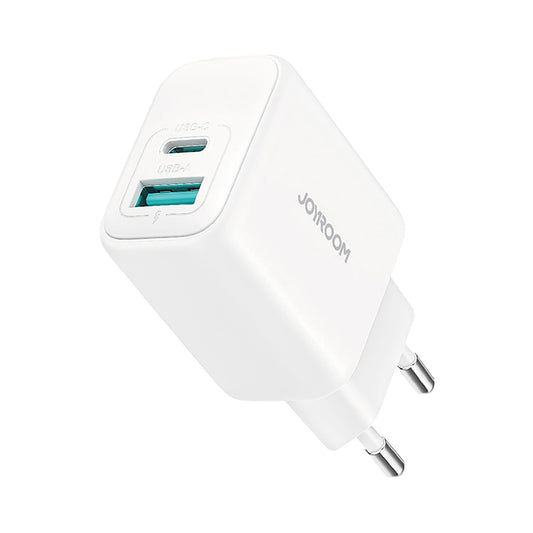 Joyroom JR-TCF21 nettverkslader, 20W, 3A, 1 x USB-A - 1 x USB-C, Hvit