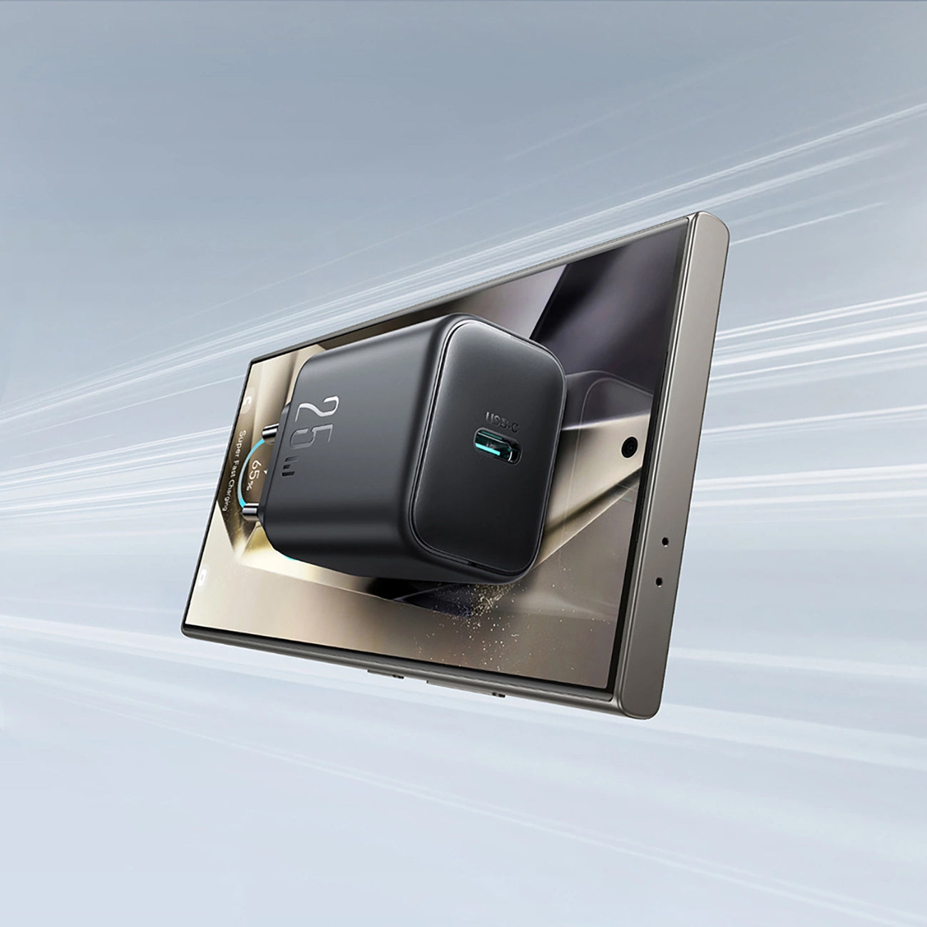 Lader for nettverk Joyroom JR-TCF23, 25W, 3A, 1 x USB-C, Svart
