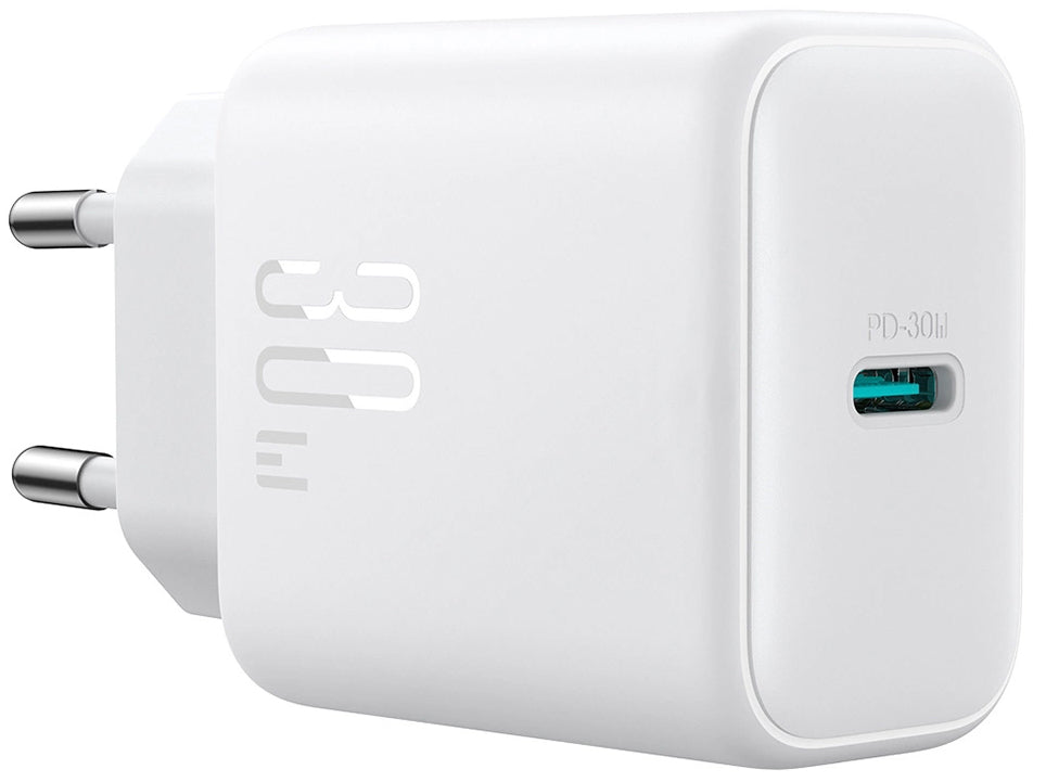 Joyroom JR-TCF24 Nettlader, 30W, 3A, 1 x USB-C, Hvit
