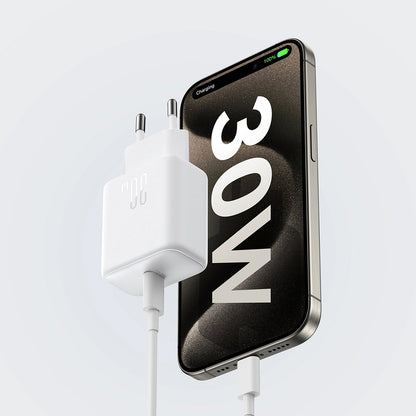 Joyroom JR-TCF24 Nettlader, 30W, 3A, 1 x USB-C, Hvit