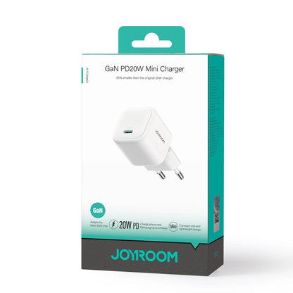 Joyroom JR-TCG08 nettverkslader, 20W, 3A, 1 x USB-C, Hvit